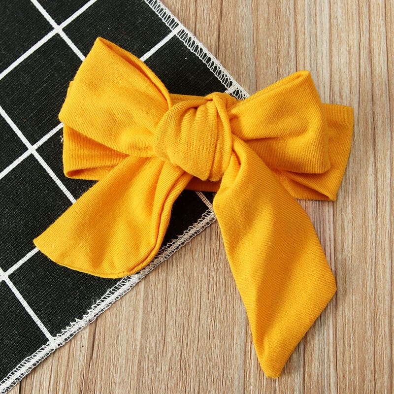 Fustita galbena cu bretele si tricou ANY