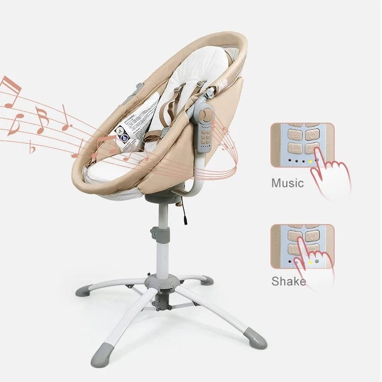 Leagăn, pat sau scaun electric pliabil pentru bebeluși