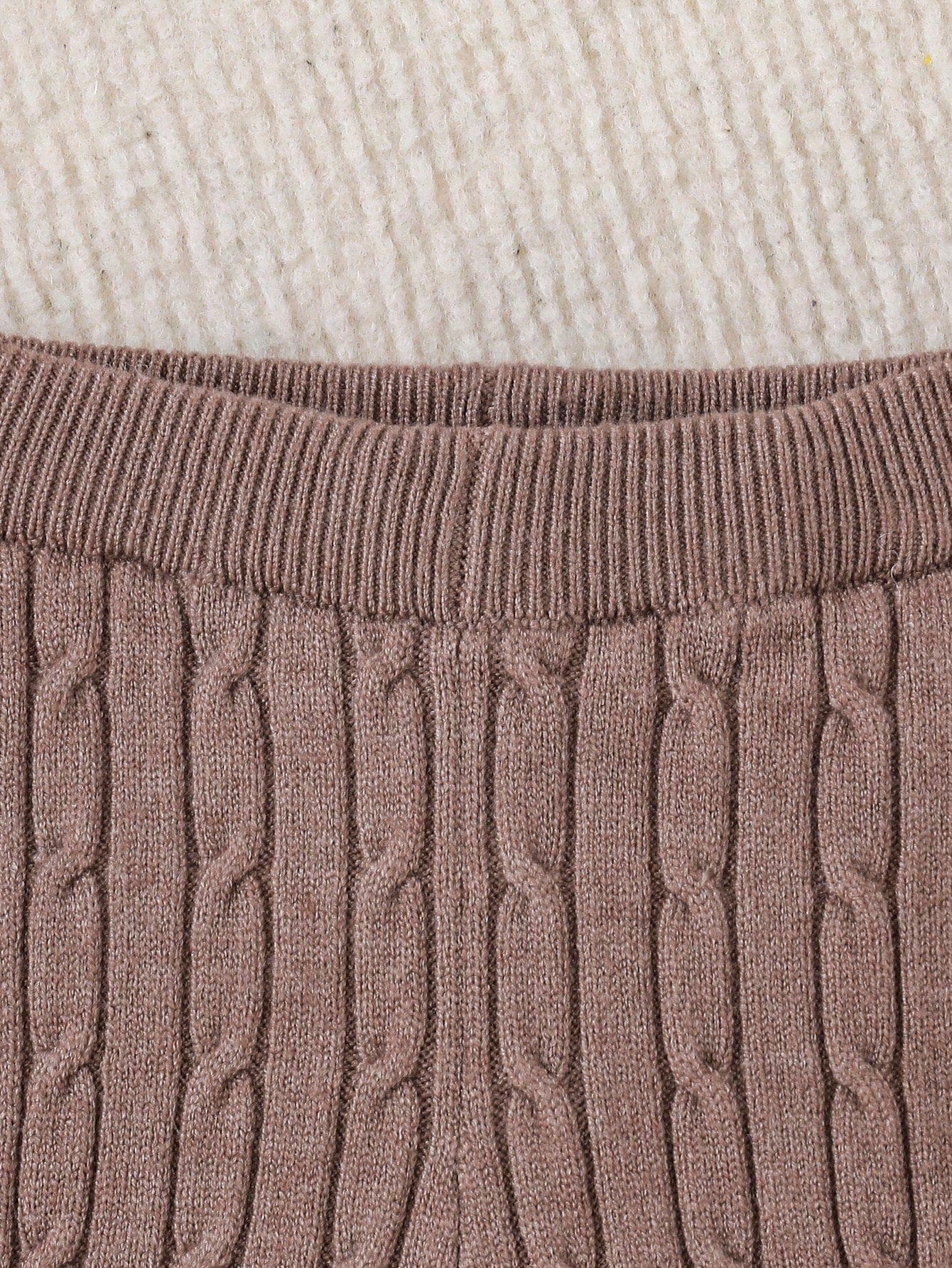 Pulover și pantaloni din tricot pentru fetiță