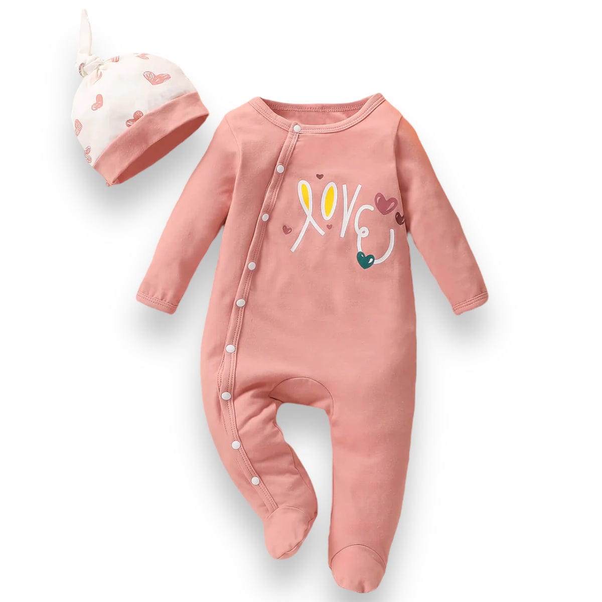 Salopeta bebelusi cu fes LOVE