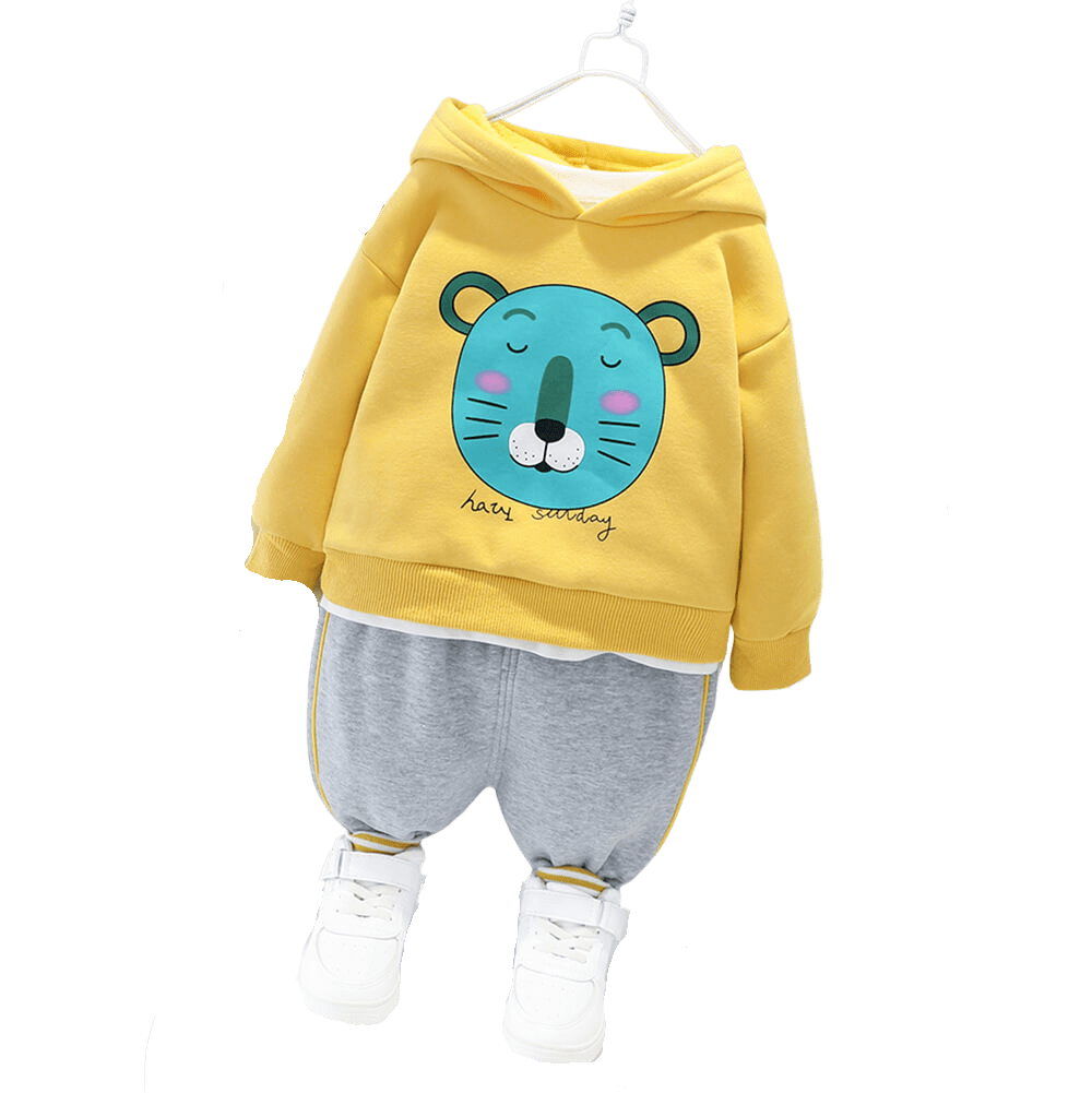 Compleu de catifea, hanorac si pantaloni DAVID