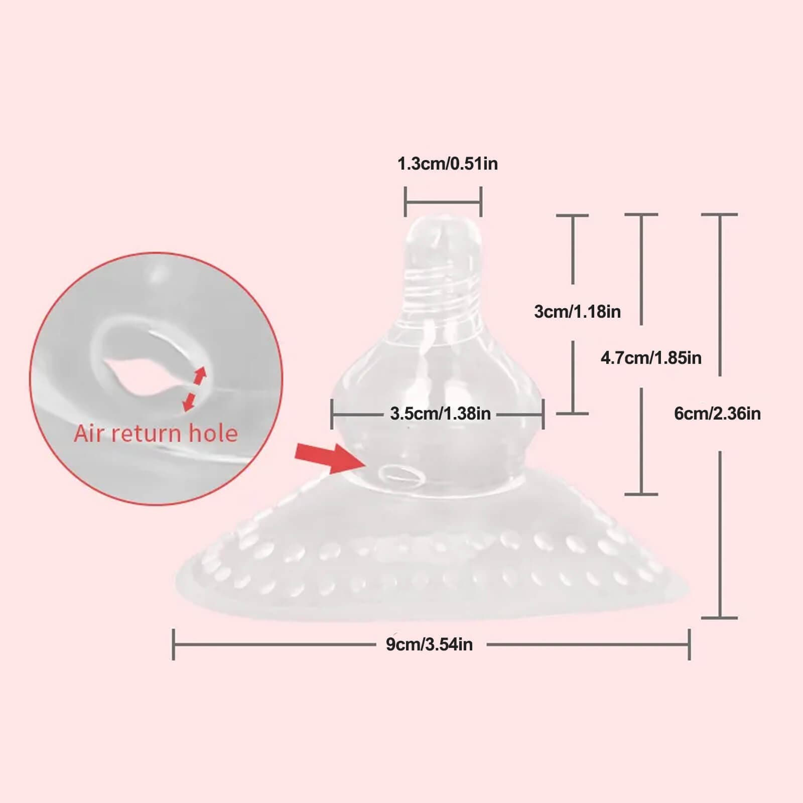 Pachet de 2 mameloane pentru alaptare, protejeaza de durere