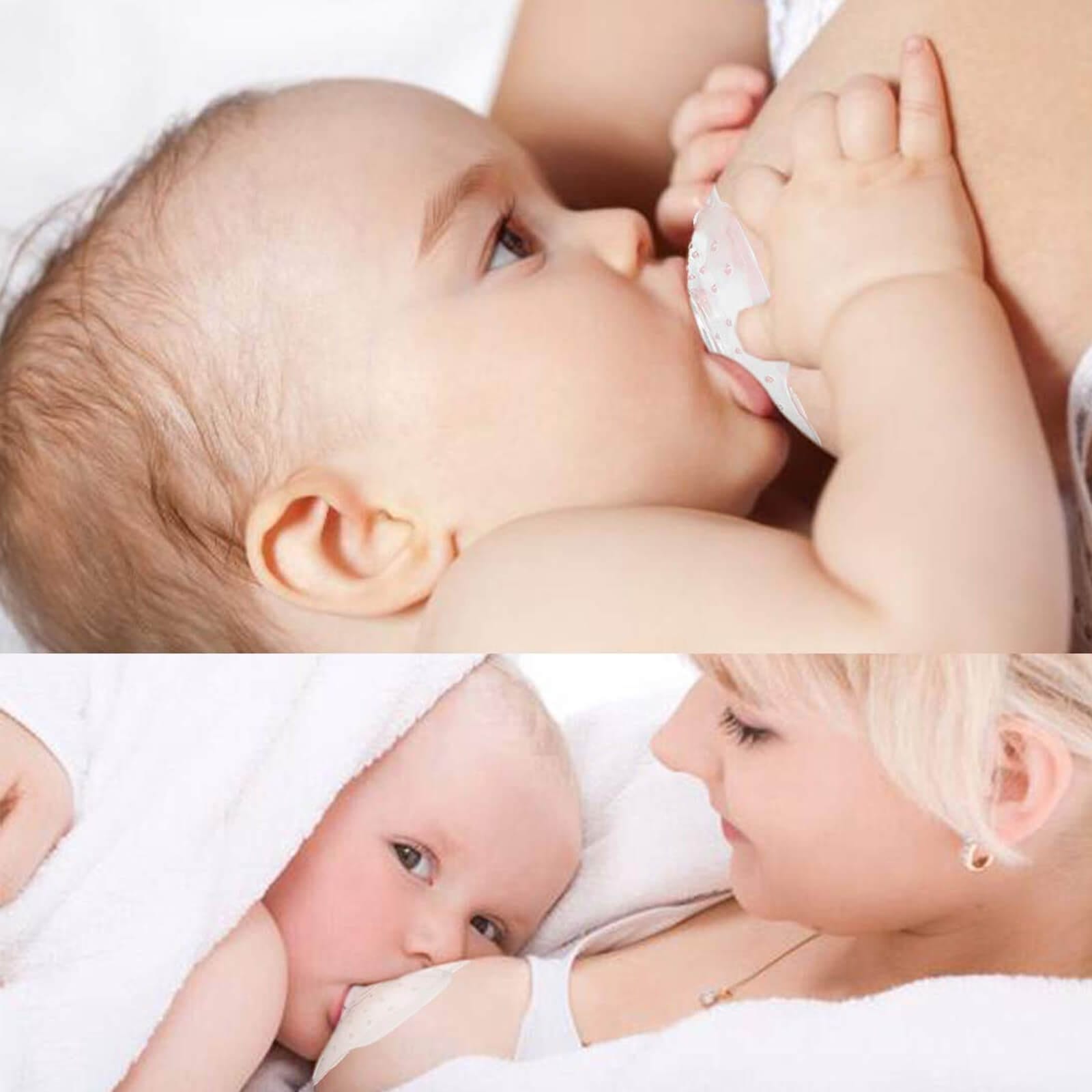 Pachet de 2 mameloane pentru alaptare, protejeaza de durere