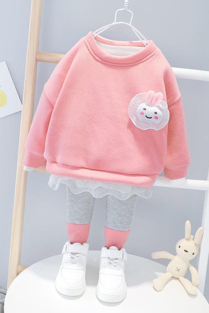 Compleu de catifea din doua piese ANDA