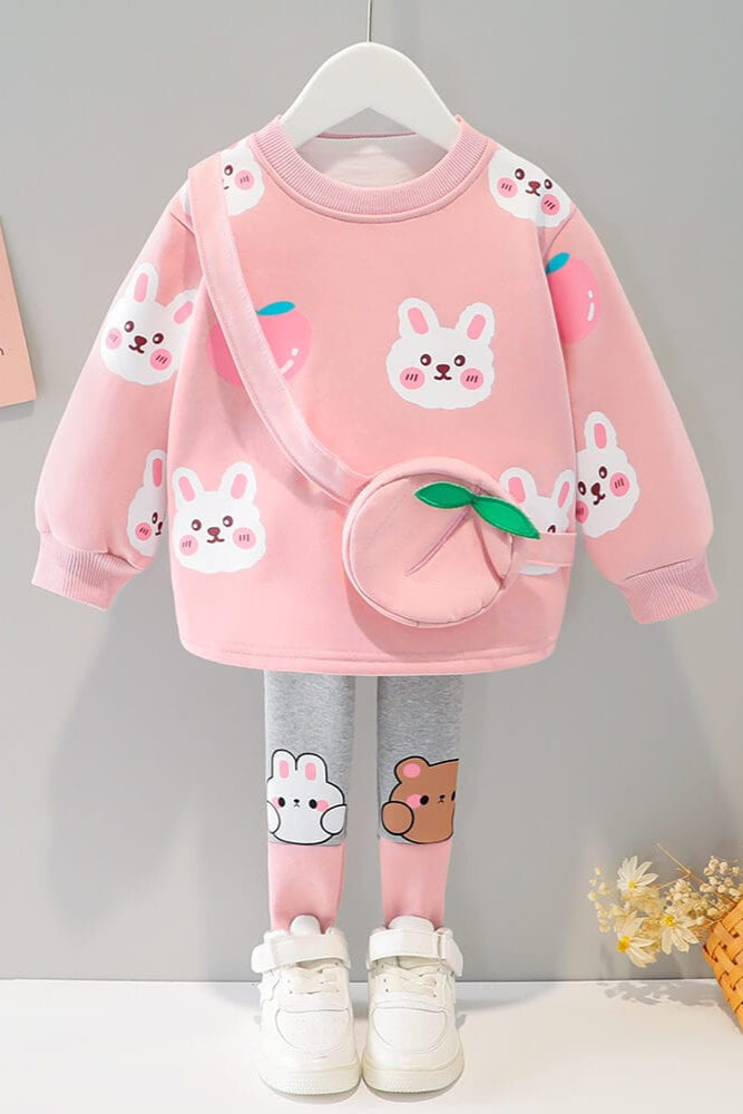 Compleu de catifea din doua piese NOVA