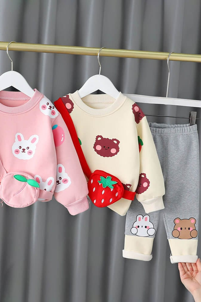 Compleu de catifea din doua piese NOVA