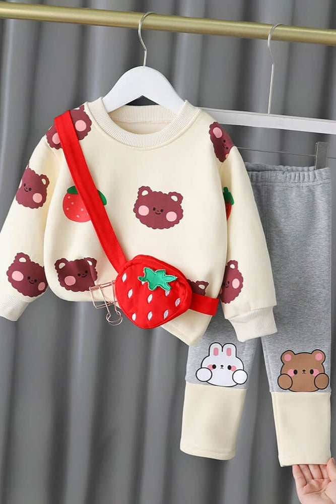 Compleu de catifea din doua piese NOVA