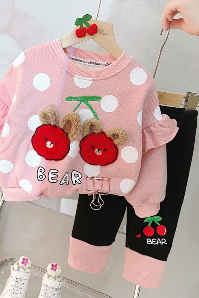 Compleu pentru fete din doua piese bluza si  pantaloni MIA