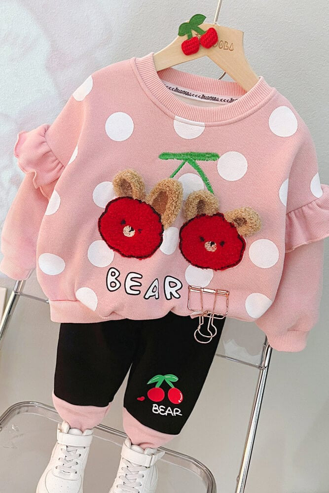 Compleu pentru fete din doua piese bluza si  pantaloni MIA