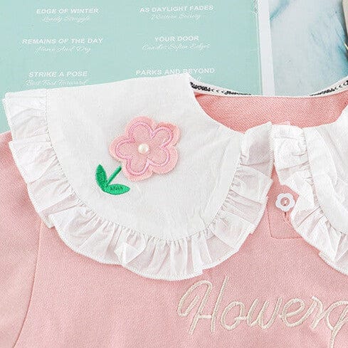 Compleu roz din 2 piese FLORY