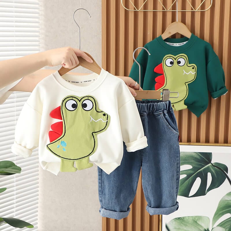 Compleu verde din 2 piese CROCO