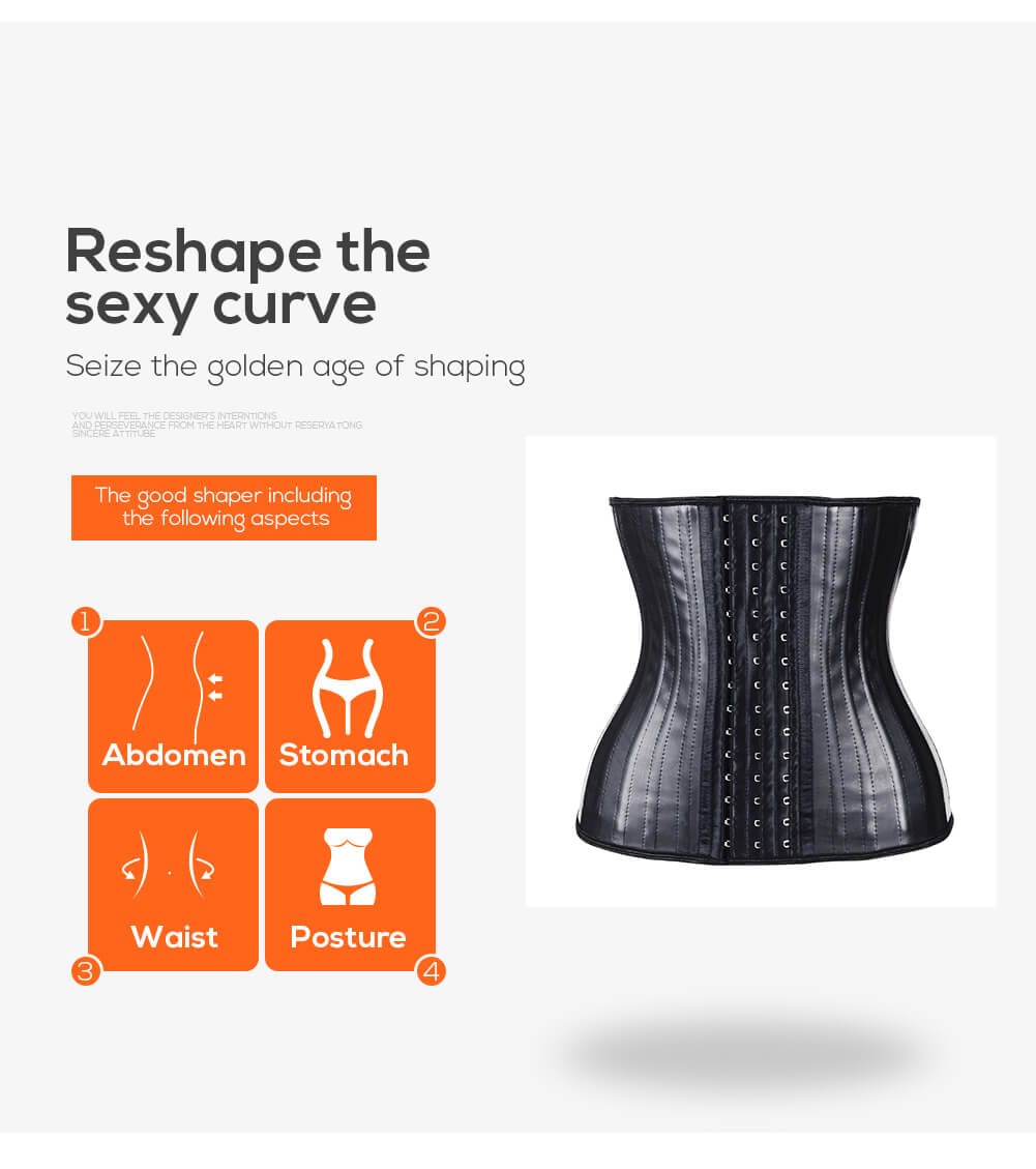 Corset modelator din latex, talie de viespie