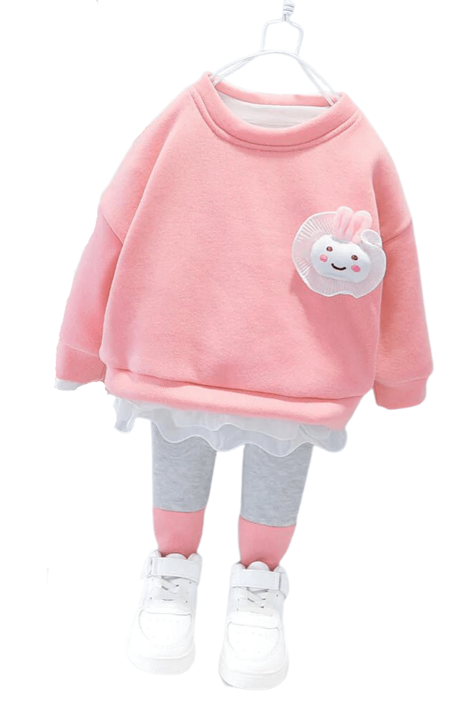 Compleu de catifea din doua piese ANDA