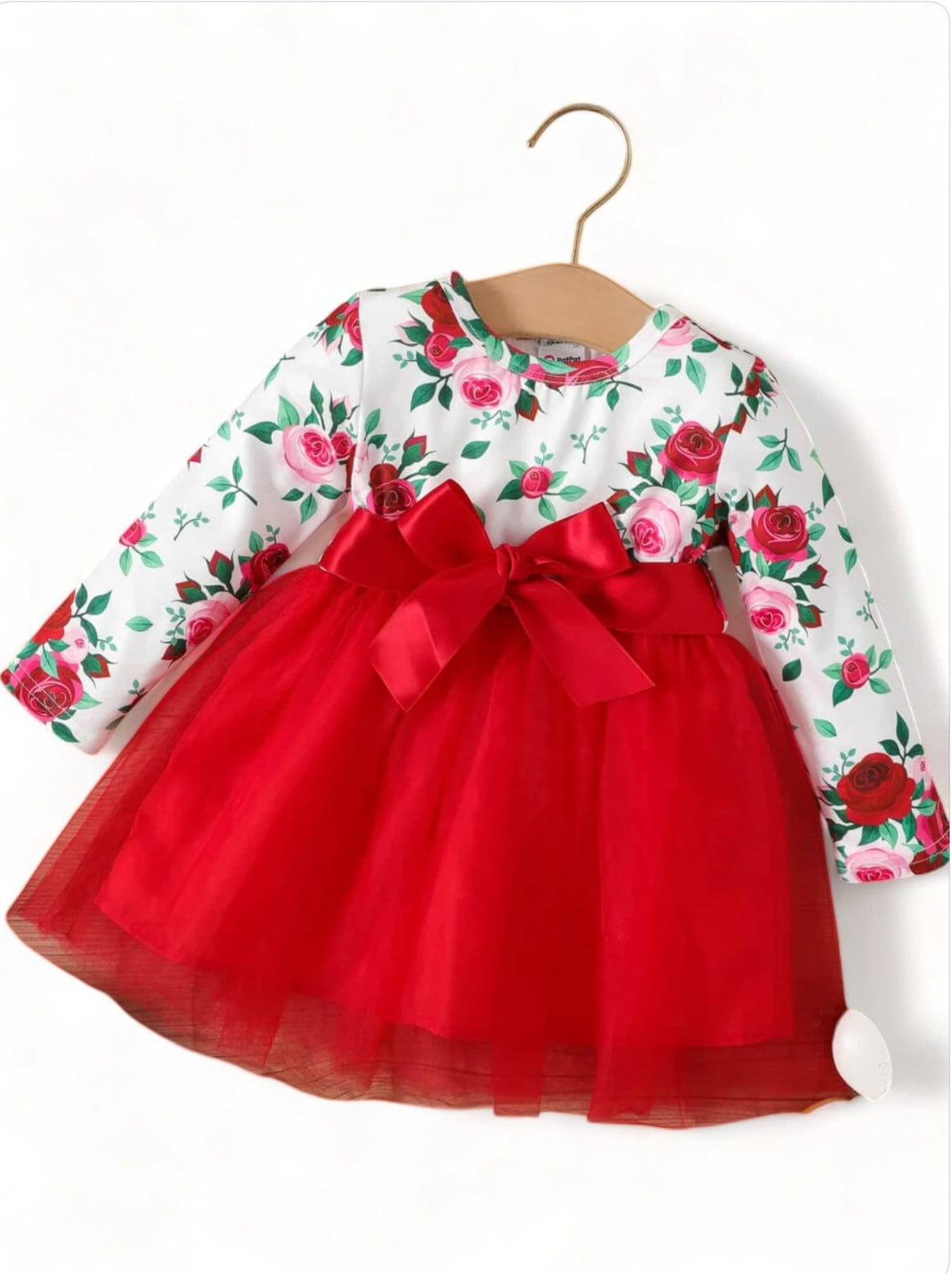 Rochita rosie bebe RED-TULLE