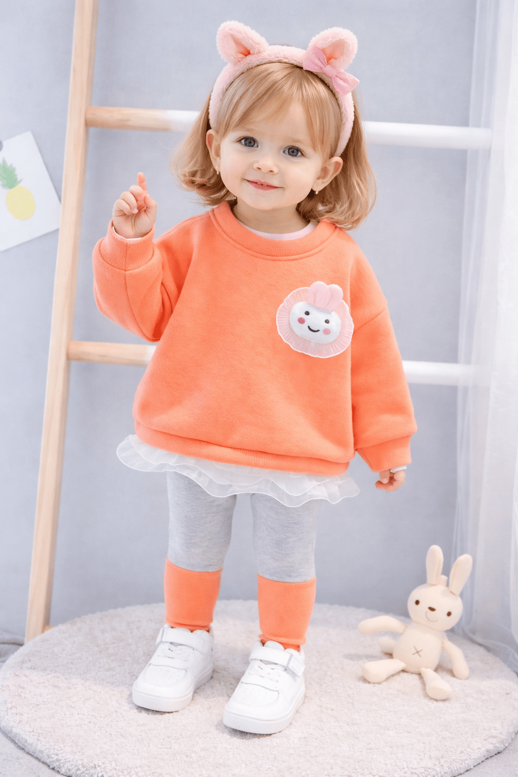 Compleu de catifea din doua piese ANDA