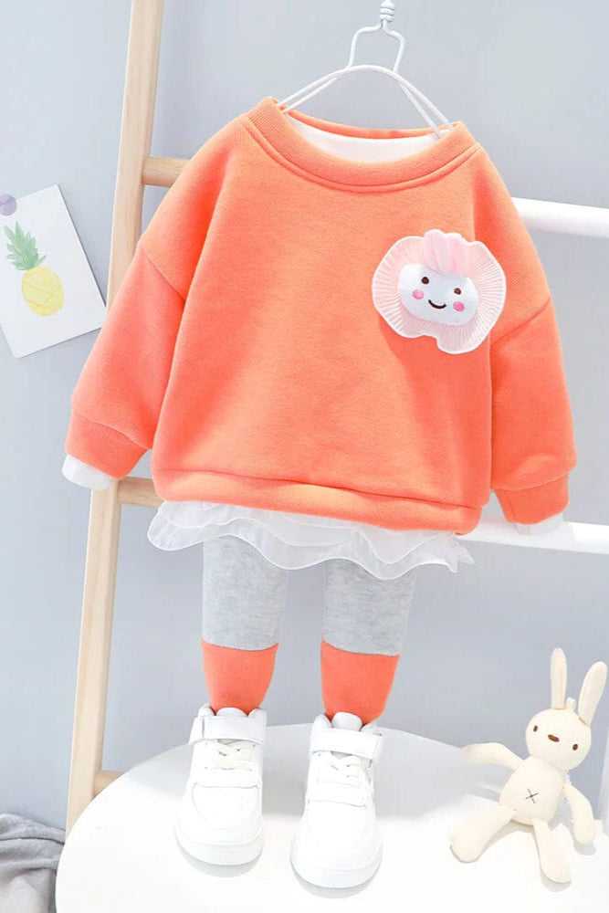 Compleu de catifea din doua piese ANDA