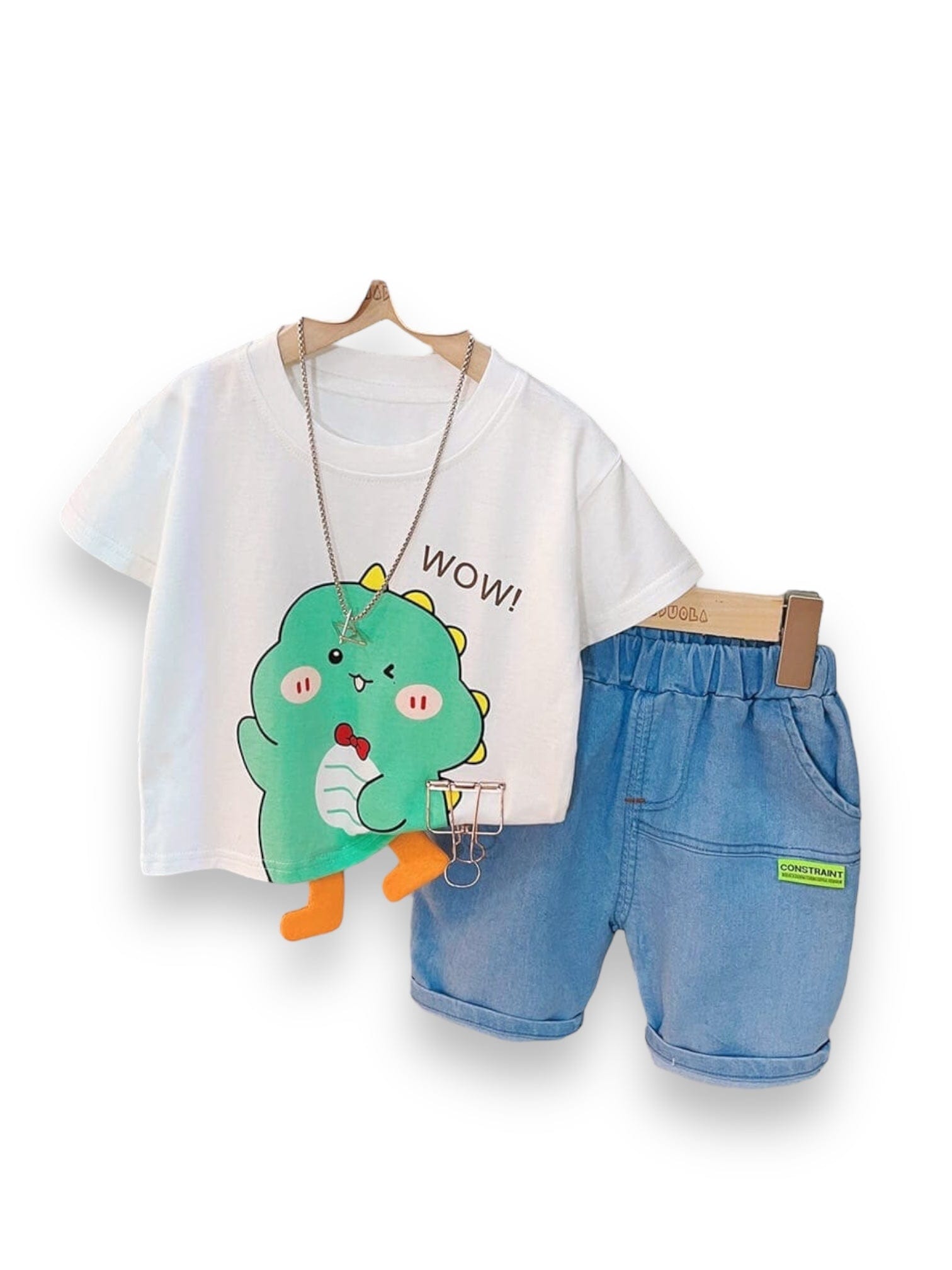 Compleu tricou si pantaloni scurti WOW