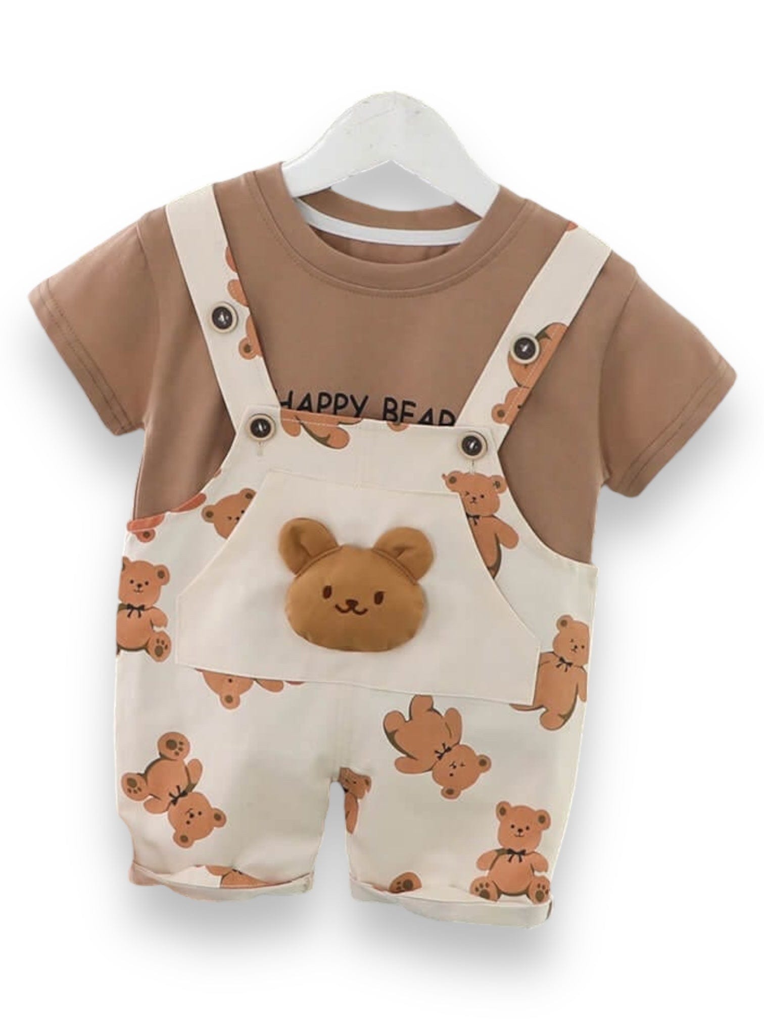 Set din doua piese, salopeta si tricou BEAR