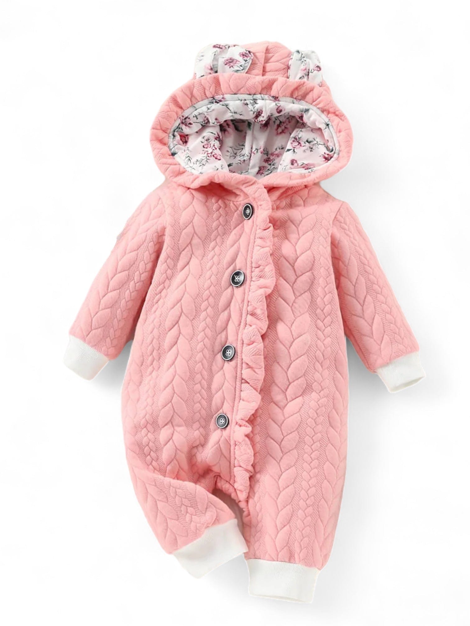 Combinezon roz pentru bebe