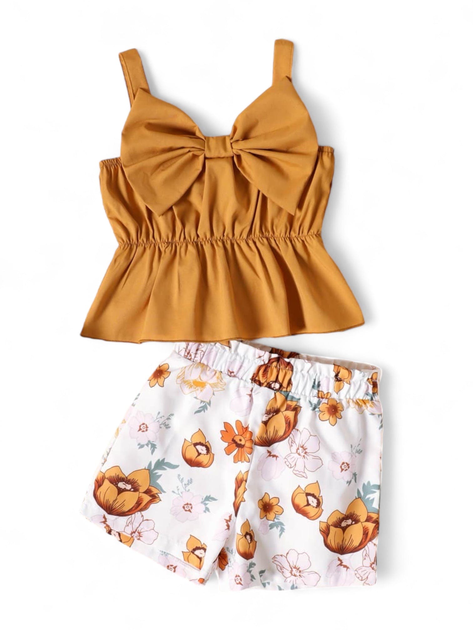 Compleu cu pantaloni scurti, top pentru fetite MARA