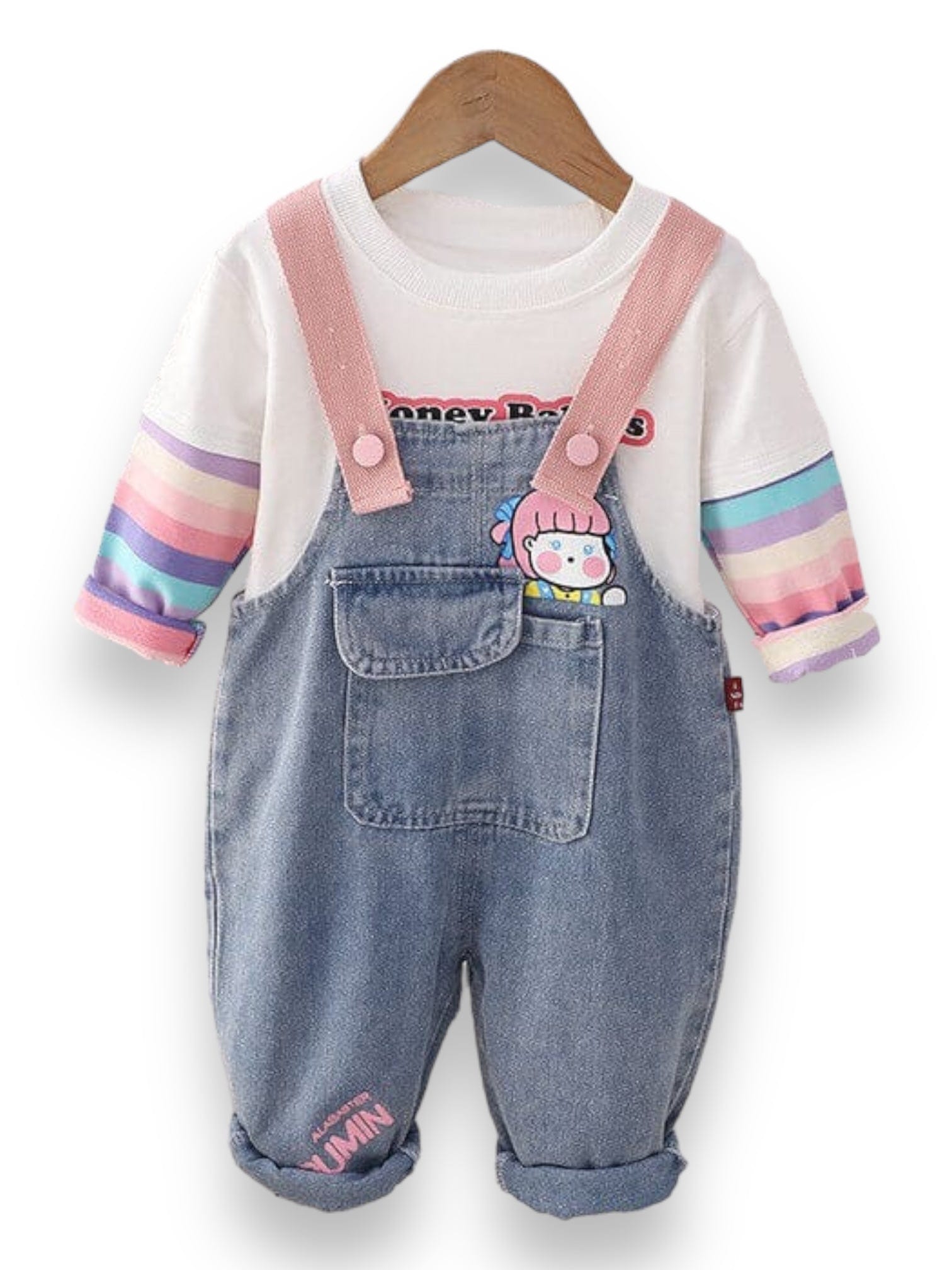 Salopeta si bluza pentru fete ANGEL