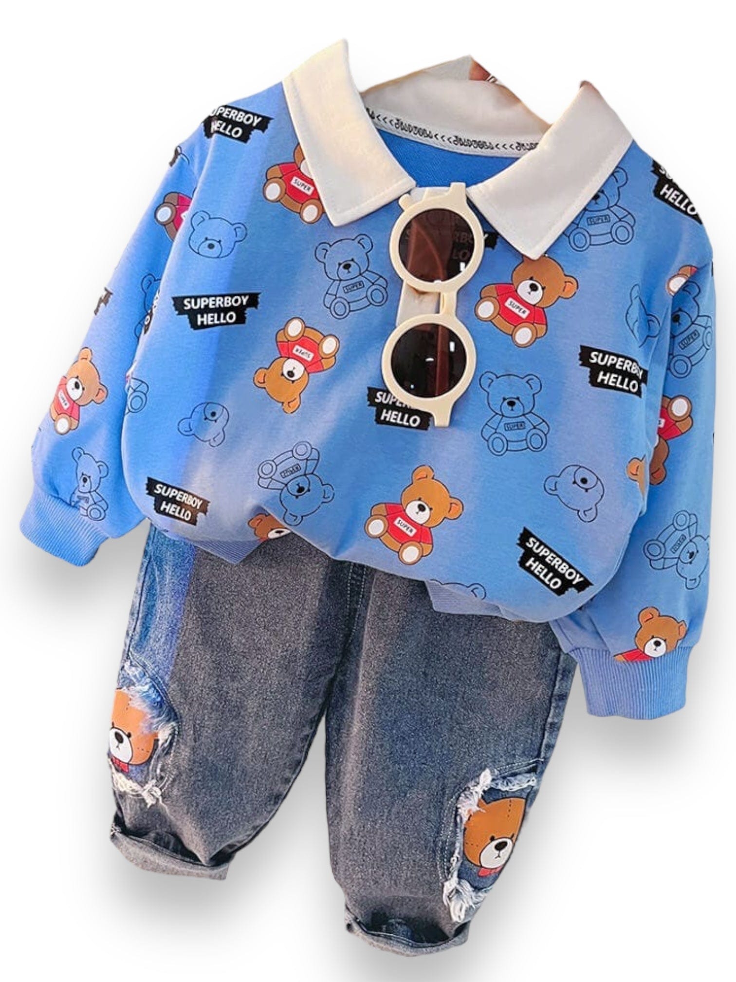 Set 2 piese bluza polo si blugi POLO