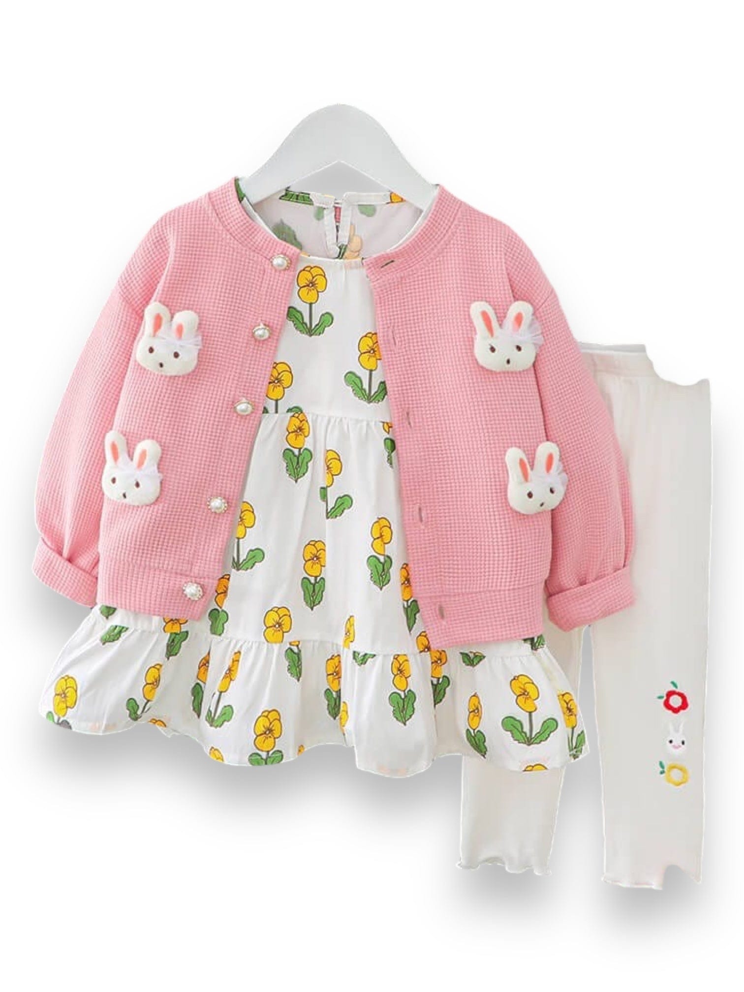 Set cu rochita colanti si cardigan BELLA