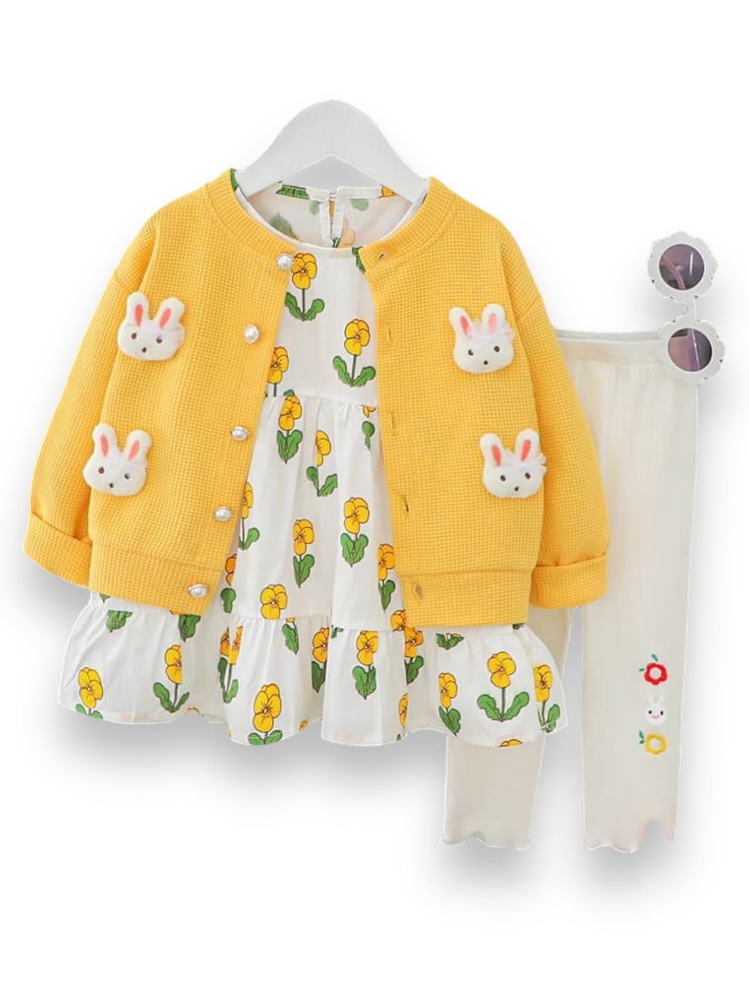 Set cu rochita colanti si cardigan BELLA