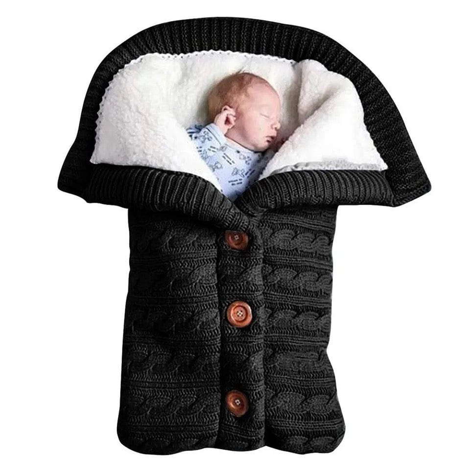 Paturica bebe, patura carucior din bumbac tricotat si cocolino pufos