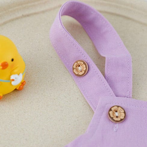 Rochita mov cu tricou bufant DARA