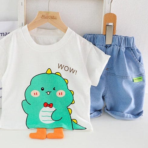 Compleu tricou si pantaloni scurti WOW