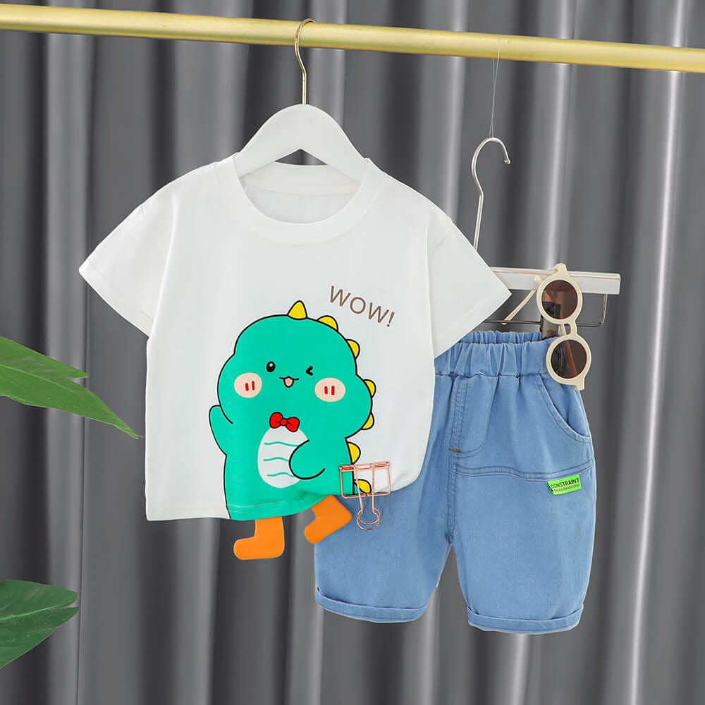 Compleu tricou si pantaloni scurti WOW