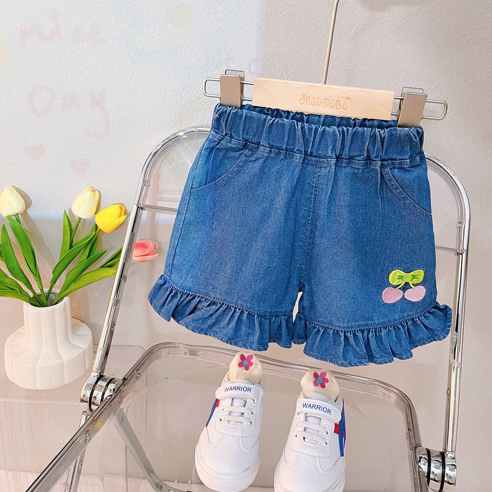 Compleu tricou cu fundita si pantaloni scurti CHERRY