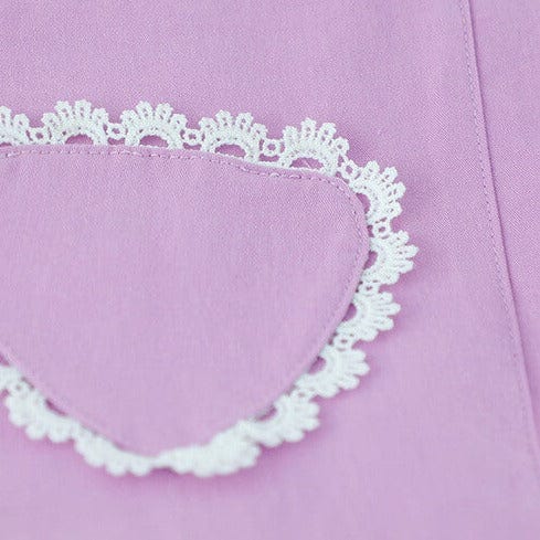 Rochita mov cu tricou bufant DARA