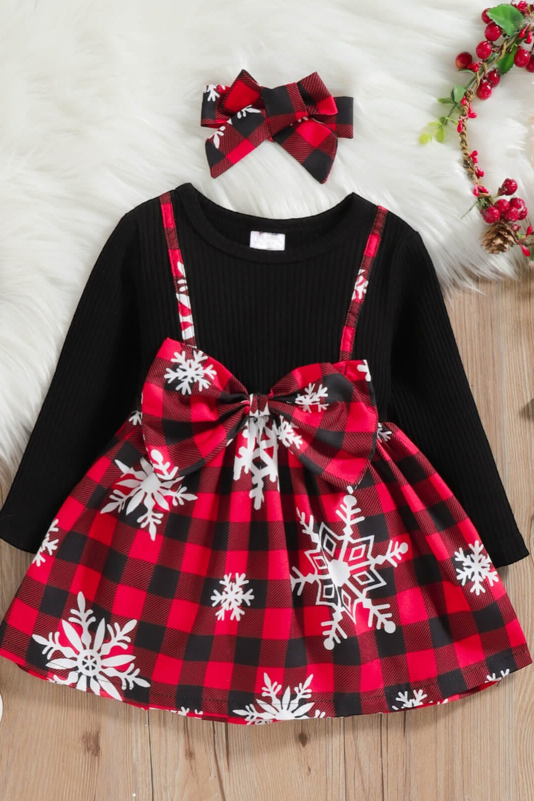 Rochie cu maneci lungi de Craciun