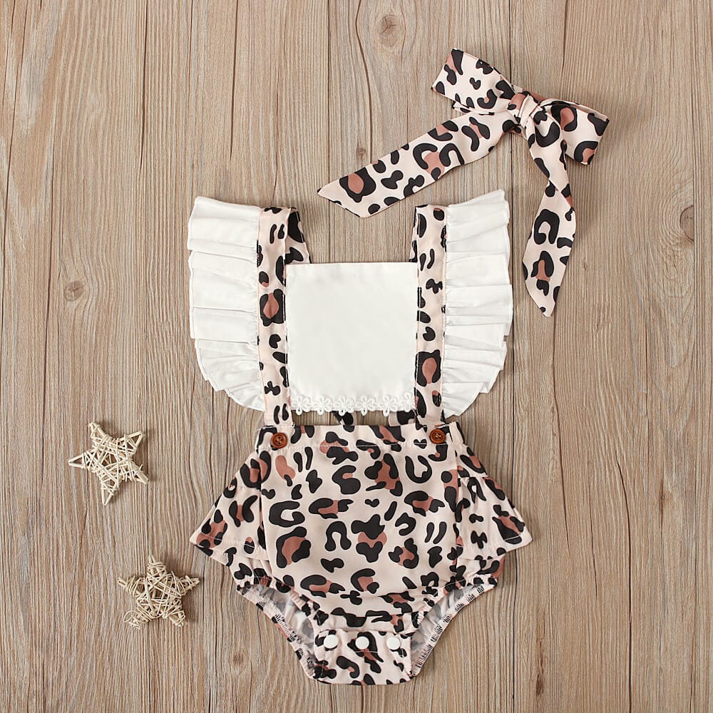 Rochita cu top pentru bebe LEOPARD