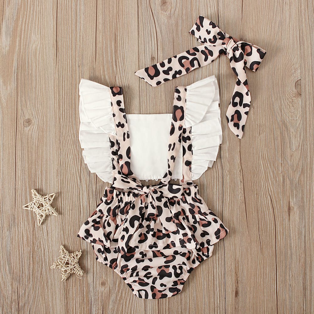 Rochita cu top pentru bebe LEOPARD