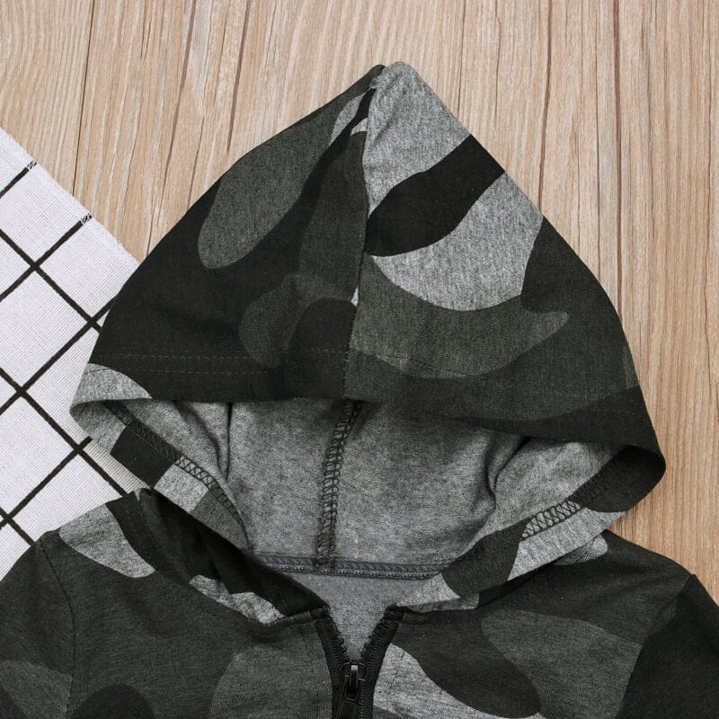 Salopeta cu gluga pentru bebe ARMY