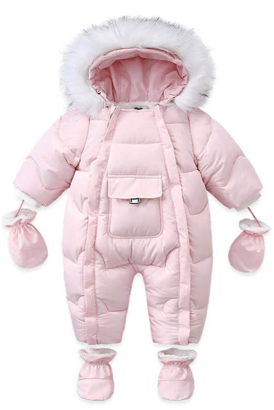 Salopeta groasa de iarna pentru bebelusi