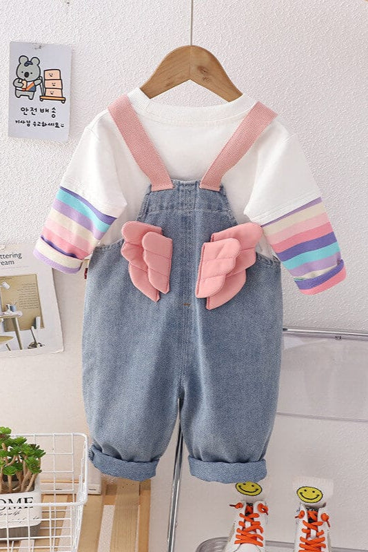 Salopeta si bluza pentru fete ANGEL