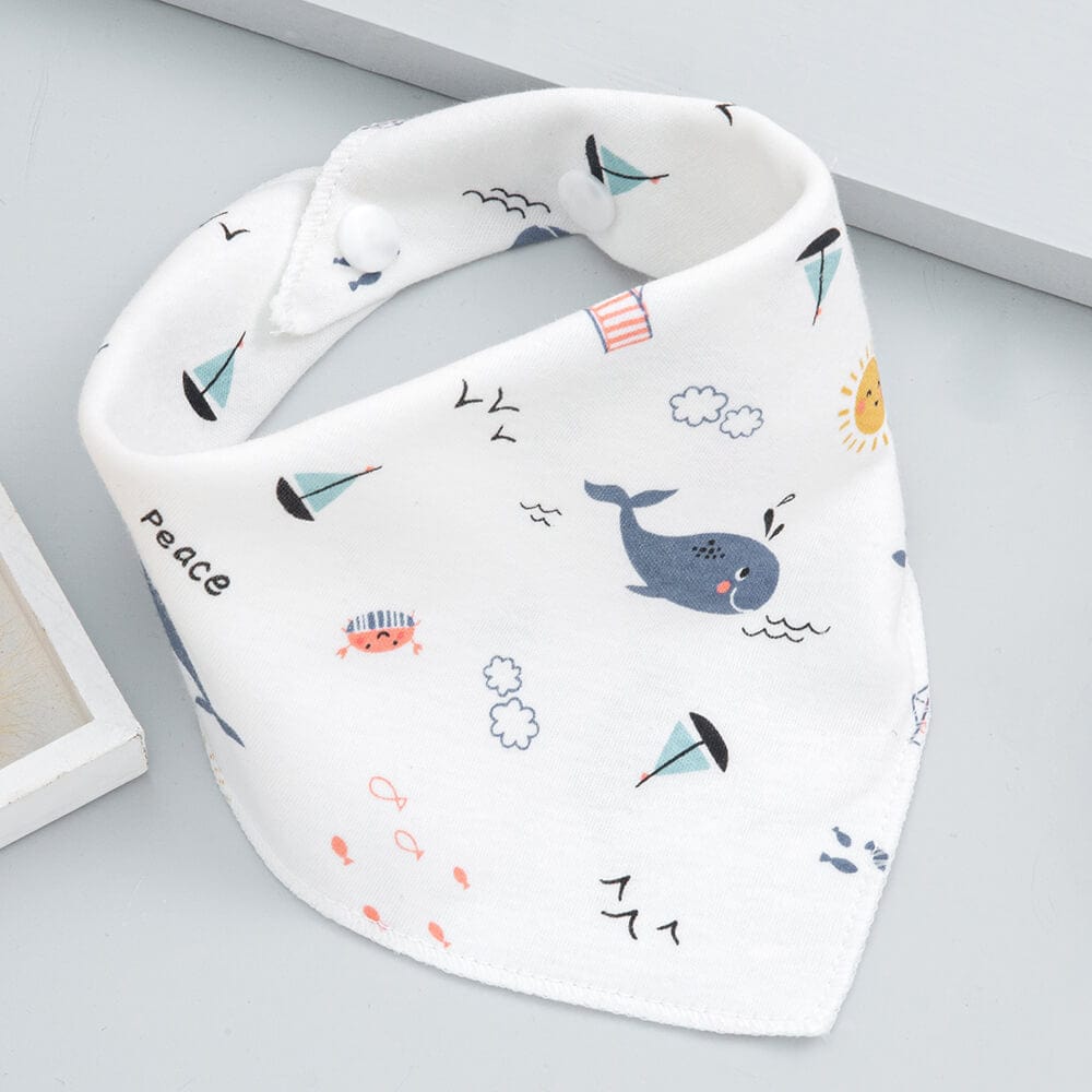 Set de 5 bavete din bumbac 100%