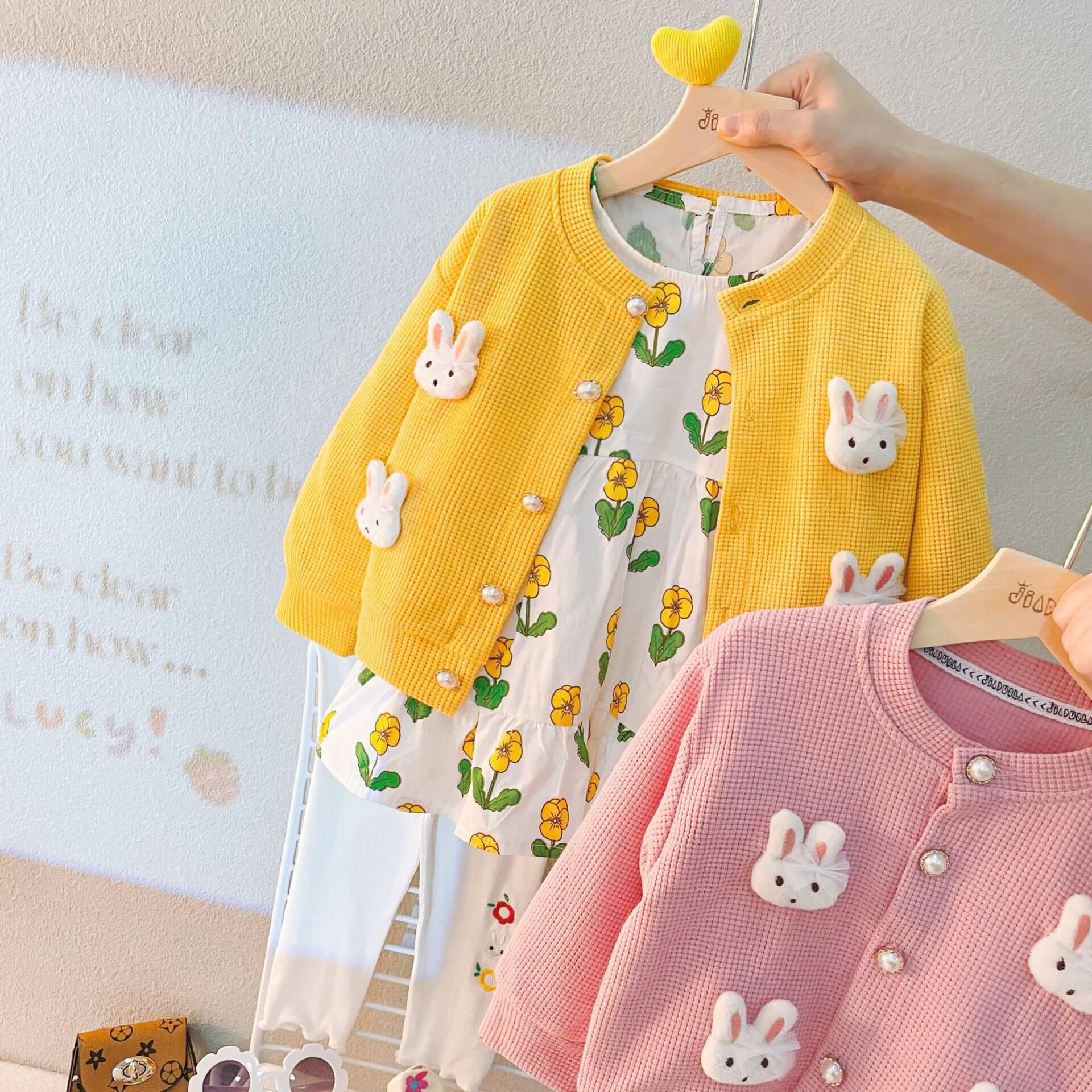 Set cu rochita colanti si cardigan BELLA