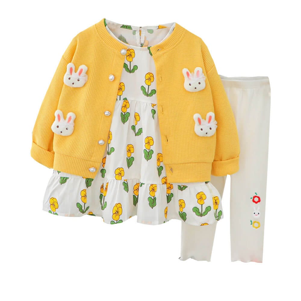 Set cu rochita colanti si cardigan BELLA