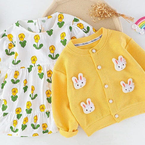 Set cu rochita colanti si cardigan BELLA