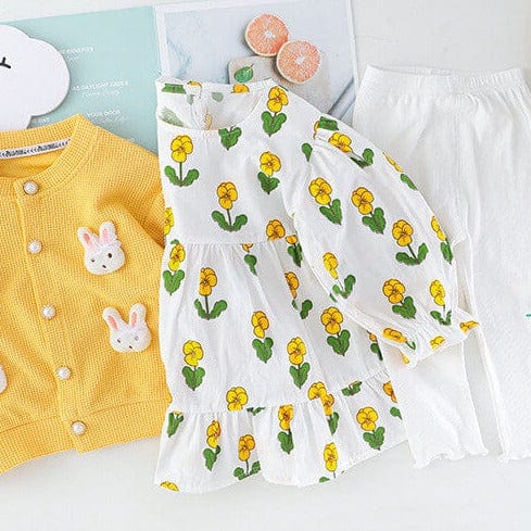 Set cu rochita colanti si cardigan BELLA