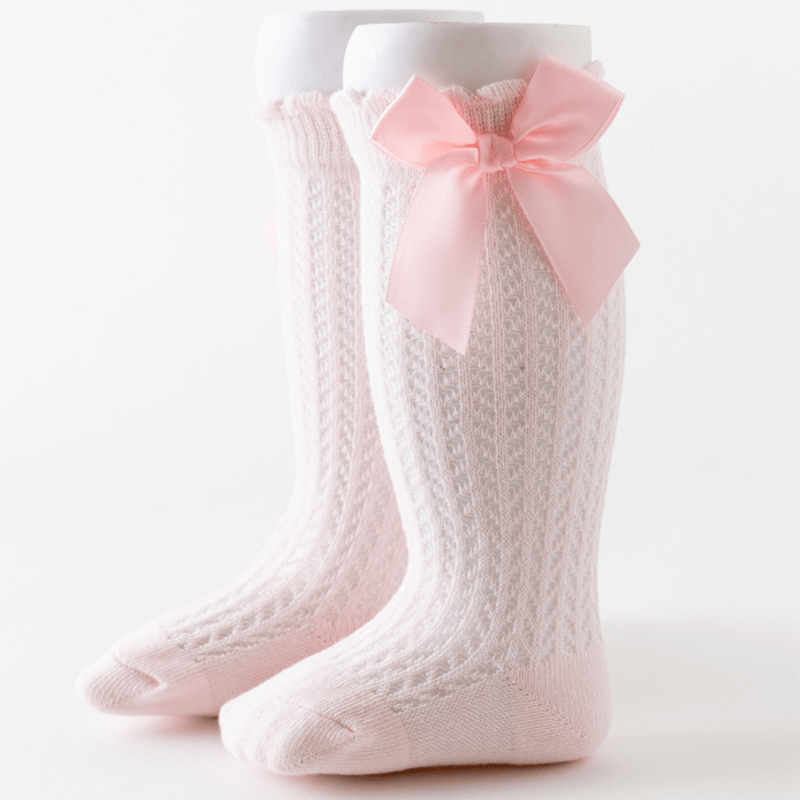 Sosete lungi cu fundita pentru bebe