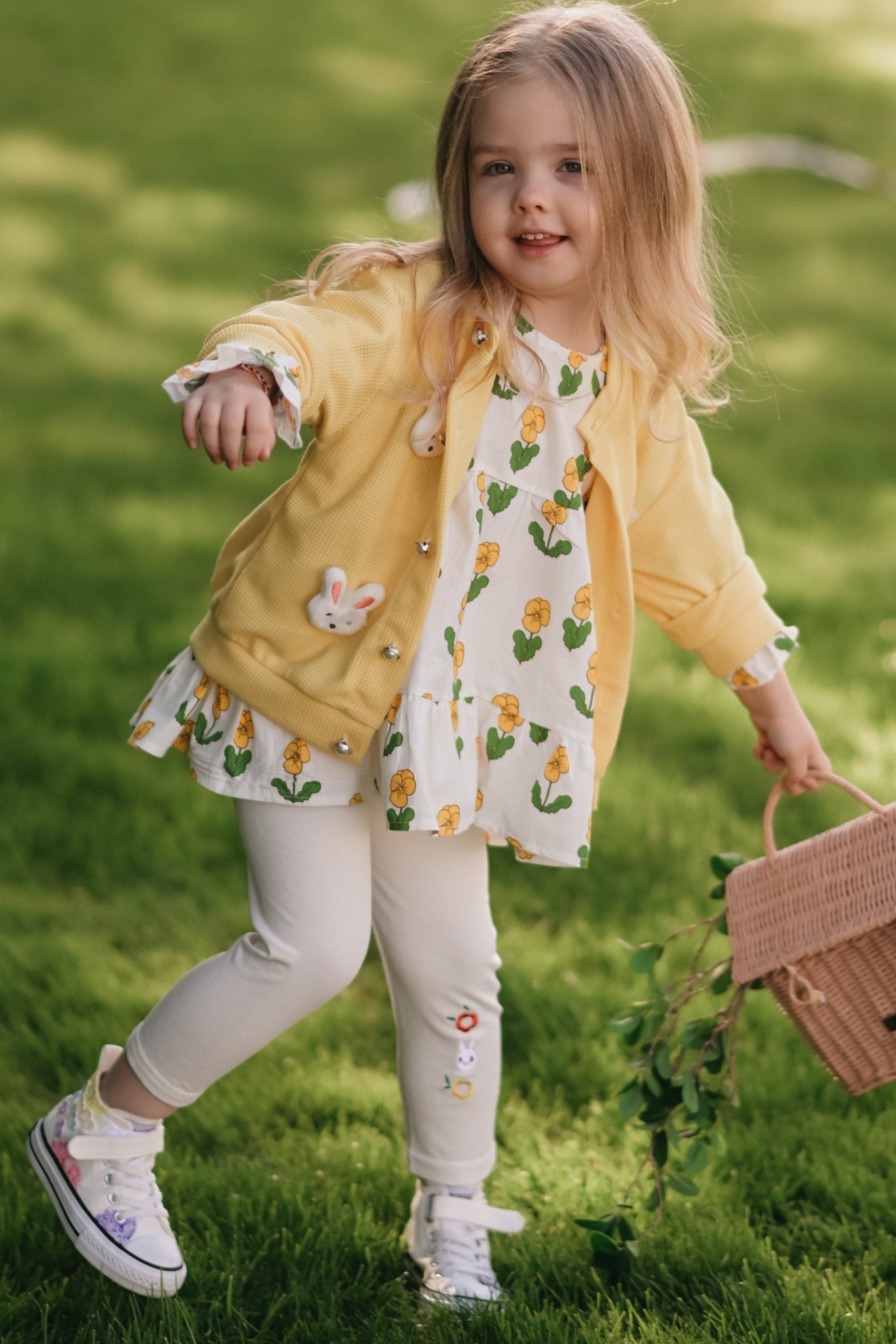 Set cu rochita colanti si cardigan BELLA