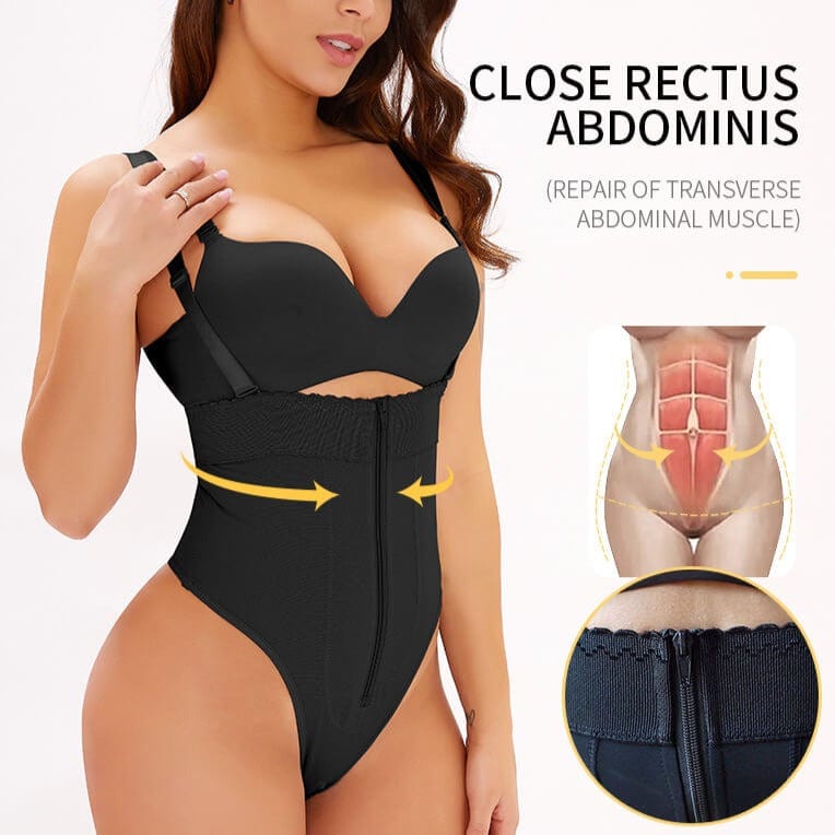 Tanga modelator cu bretele pentru controlul burticii