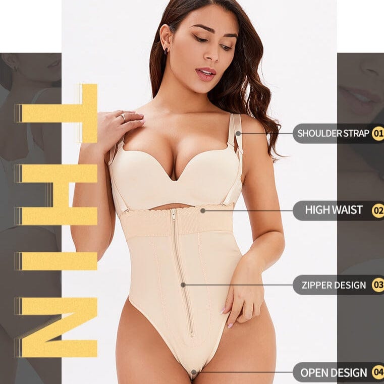 Tanga modelator cu bretele pentru controlul burticii