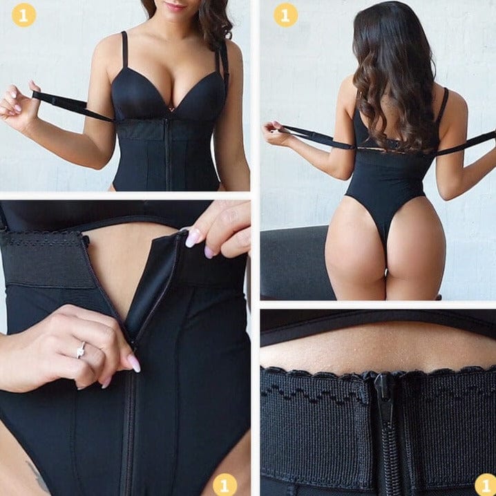 Tanga modelator cu bretele pentru controlul burticii